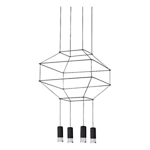 VONN Expression 18&quot ETL Certified Integrated LED Aluminum/Acrylic Pendant Black