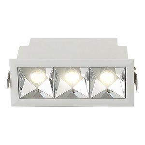 VONN 3-light Aluminum ETL Commercial Grade LED Recessed Downlight w/ Trim White