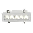VONN 5-light Adjustable ETL Commercial Grade LED Recessed Downlight w/Trim White
