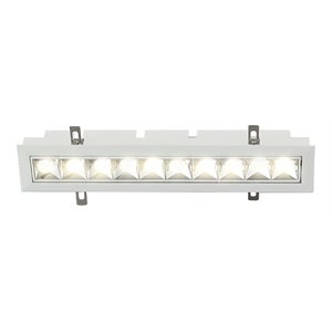 VONN Adjustable ETL Commercial Grade LED Recessed Downlight w/ Trim in White
