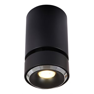 VONN Adjustable ETL Commercial Grade LED Surface Mounted Downlight in Black