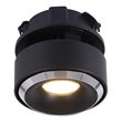 VONN Adjustable Aluminum ETL Commercial Grade LED Flush Mounted Downlight Black
