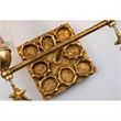 Lucas McKearn Star 2-light Transitional Metal Bath Vanity Light in Gold Leaf