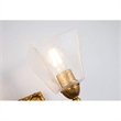 Lucas McKearn Star 2-light Transitional Metal Bath Vanity Light in Gold Leaf