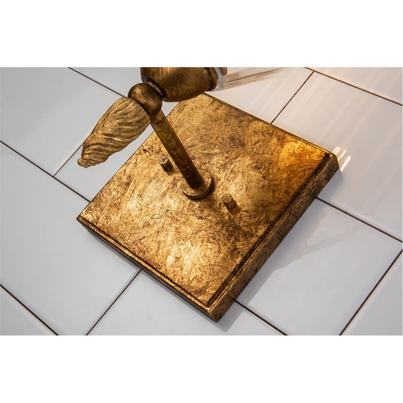 Lucas McKearn Felice 1-light Acorn-shaped Bath Vanity Light in Antique Gold