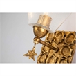 Lucas McKearn Star 1-light Transitional Metal Bath Vanity Light in Gold Leaf