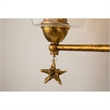 Lucas McKearn Star 3-light Transitional Metal Bath Vanity Light in Gold Leaf