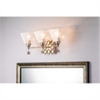 Lucas McKearn Star 3-light Transitional Metal Bath Vanity Light in Silver Leaf