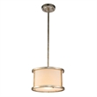 Lucas McKearn Lemuria 1-light Transitional Metal Mini Pendant in Silver Leaf