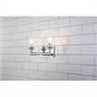 Lucas McKearn Rampart 2-light Metal Bath Vanity Light in Polished Chrome
