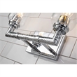 Lucas McKearn Rampart 2-light Metal Bath Vanity Light in Polished Chrome