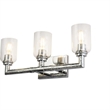 Lucas McKearn Rampart 3-light Metal Bath Vanity Light in Polished Chrome