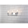 Lucas McKearn Rampart 3-light Metal Bath Vanity Light in Polished Chrome