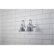 Lucas McKearn Provence 2-light Metal Bath Vanity Light in Polished Chrome