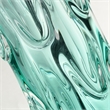 Lucas McKearn Ponchatrain Transitional Glass Table Lamp in Clear Blue Hue