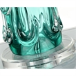 Lucas McKearn Ponchatrain Transitional Glass Table Lamp in Clear Blue Hue