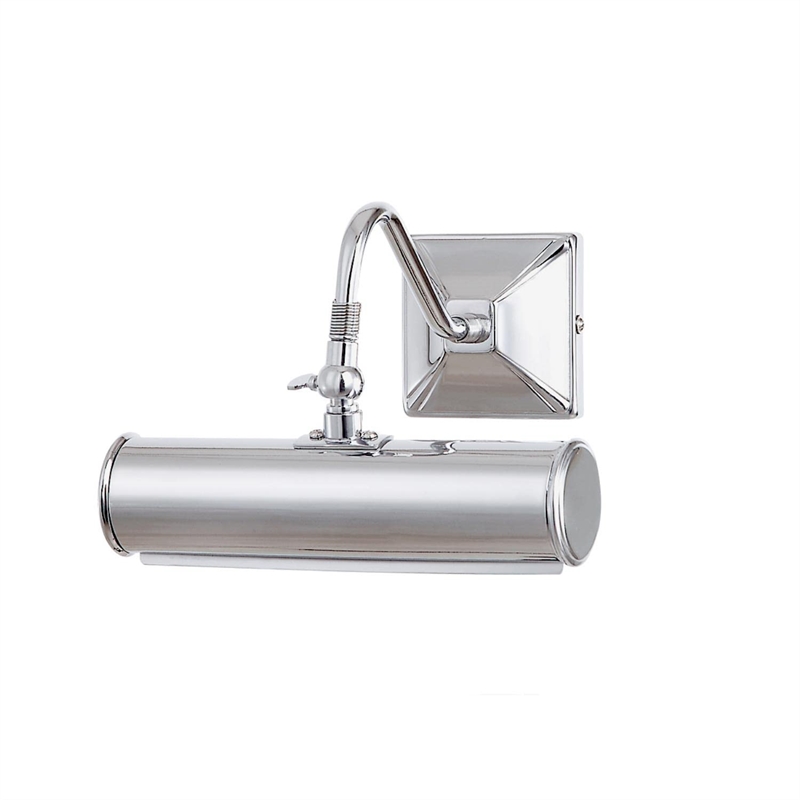 Lucas McKearn Leo 1-Light Small Traditional Metal Wall Sconce in Polished Chrome