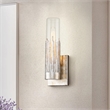 Lucas McKearn Julia 1-Light Transitional Metal Wall Sconce in Silver