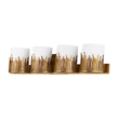 Lucas McKearn Sawgrass 4-Light Transitional Metal Bath Bar in Gold