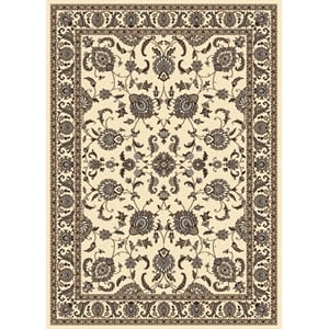 Radici USA Alba Traditional Oriental Ivory Polypropylene Runner Rug 2'2&quot x 7'7&quot