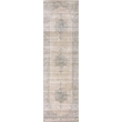 Radici USA Colosseo Traditional Medallion Bone White Runner Polypropylene Rug 2'2