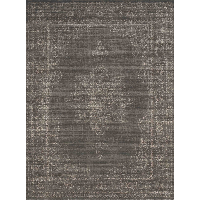 Radici USA Colosseo Traditional Medallion Brown Rectangular Polypropylene Area Rug 3'3