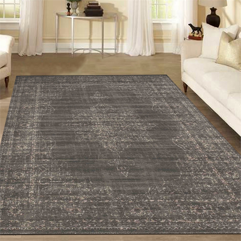 Radici USA Colosseo Traditional Medallion Brown Rectangular Polypropylene Area Rug 3'3
