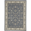 Radici USA Alba Traditional Oriental Floral Gray Blue Rectangular Polypropylene Area Rug 3'3