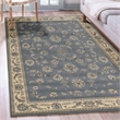 Radici USA Alba Traditional Oriental Floral Gray Blue Rectangular Polypropylene Area Rug 3'3