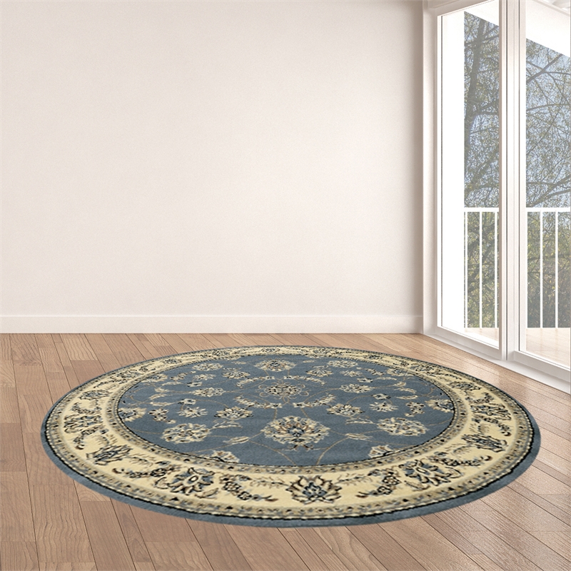 Radici USA Alba Traditional Oriental Floral Blue 5'3