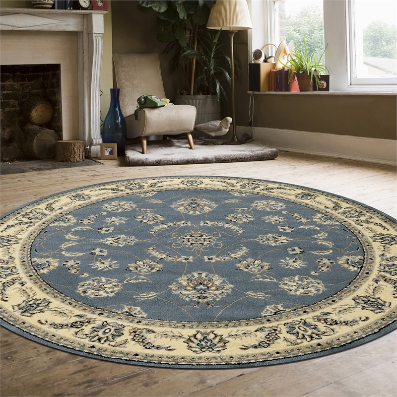 Radici USA Alba Traditional Oriental Floral Blue 5'3