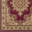 Radici USA Castello Traditional Medallion Burgundy Red Polypropylene Area Rug 5'5