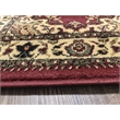 Radici USA Castello Traditional Medallion Burgundy Red Polypropylene Area Rug 5'5