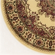 Radici USA Castello Traditional Medallion Ivory Round Polypropylene Area Rug 5'3