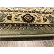 Radici USA Castello Traditional Medallion Green Round Polypropylene Area Rug 5'3