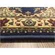 Radici USA Castello Traditional Medallion Blue Round Polypropylene Area Rug 5'3