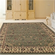 Castello 953 Traditional Sarouk Green Sage Rectangular Polypropylene Area Rug 3'3