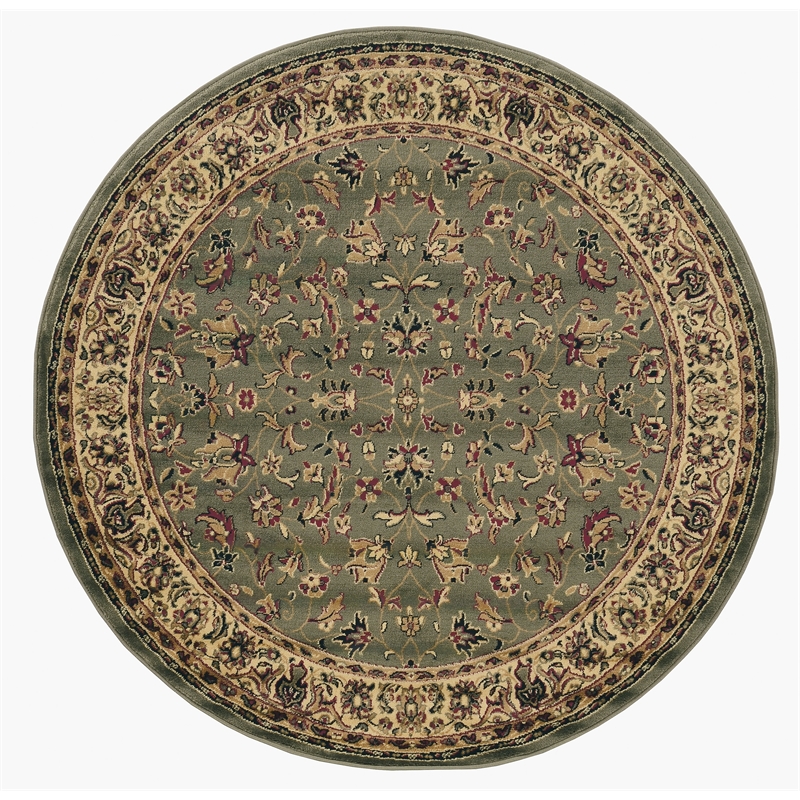 Castello 953 Traditional Sarouk Green Sage 5'3