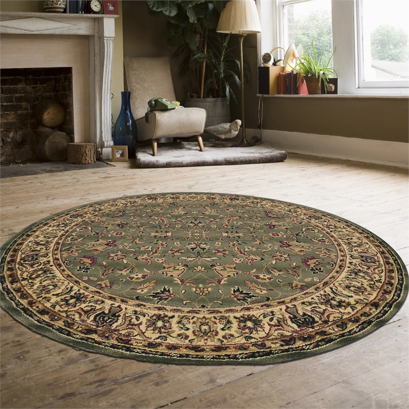 Castello 953 Traditional Sarouk Green Sage 5'3