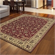 Castello 953 Traditional Burgundy Rectangular Polypropylene Area Rug 5'5