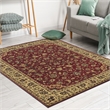 Castello 953 Traditional Burgundy Rectangular Polypropylene Area Rug 5'5