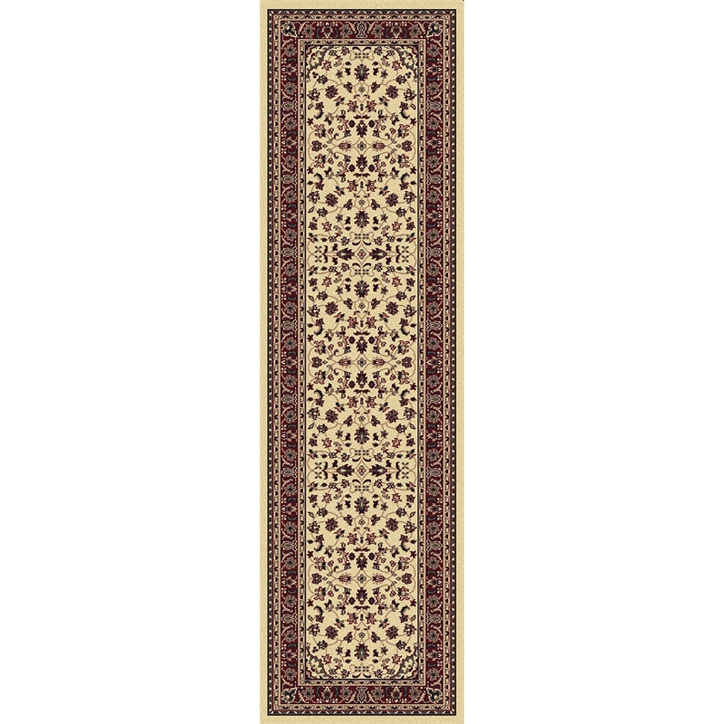 Castello 953 Traditional Sarouk Ivory Runner Polypropylene Rug 2'2
