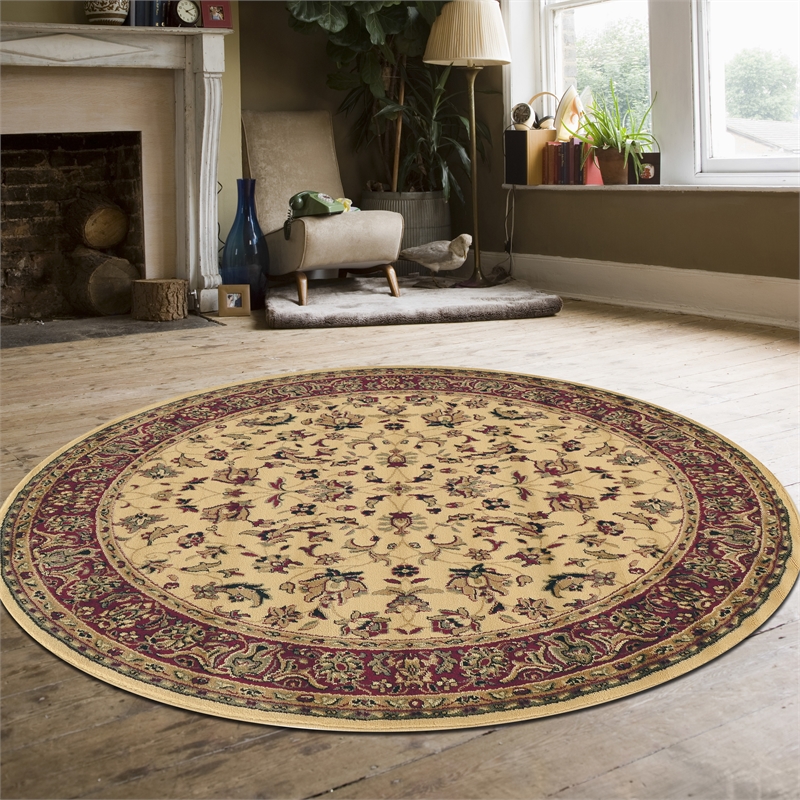 Castello 953 Traditional Sarouk Ivory 5'3