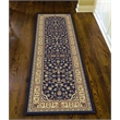 Castello 953 Traditional Sarouk Blue Navy Runner Polypropylene Rug 2'2
