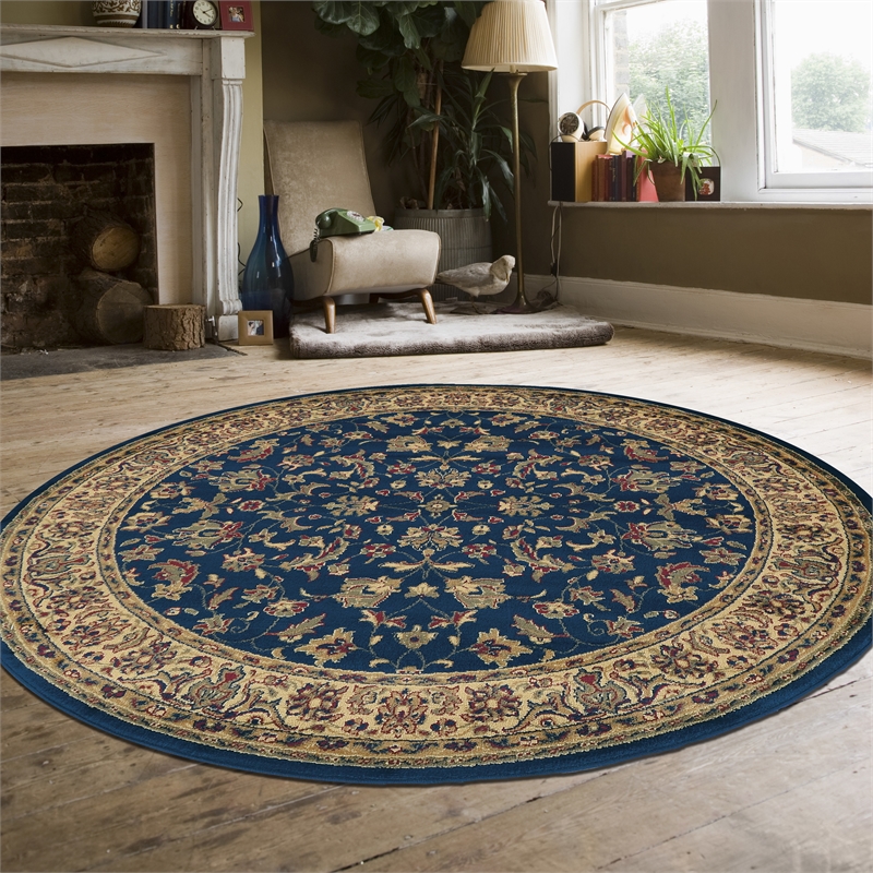 Castello 953 Traditional Sarouk Blue Navy 5'3