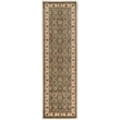 Radici USA Como Traditional Oriental Floral Green Runner Polypropylene Rug 2'2
