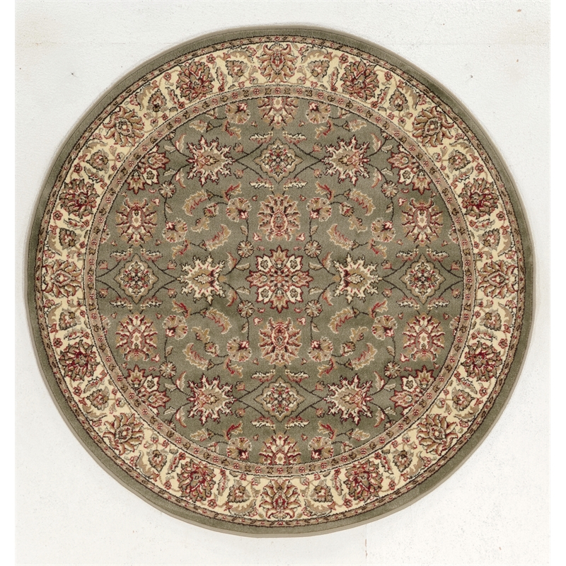 Radici USA Como Traditional Oriental Floral Green 5'3