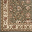 Radici USA Como Traditional Oriental Floral Green 8' Round Polypropylene Area Rug
