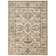 Radici USA Colosseo Traditional Distressed Floral Bone White Rectangular Polypropylene Area Rug 3'3