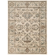 Radici USA Colosseo Traditional Distressed Floral Bone White Rectangular Polypropylene Area Rug 5'3